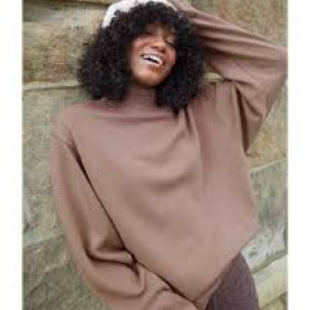 Aerie Mock Neck Sweatshirt/Tunic Size Large